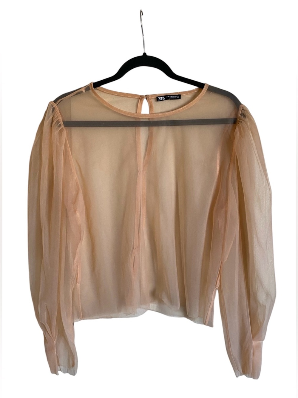Women’s ZARA Sheer Blouse Top M